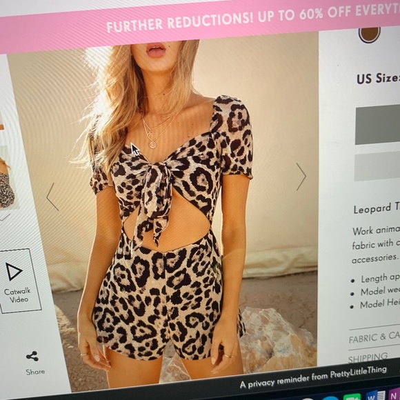 Cheetah Romper - Picture 1 of 1
